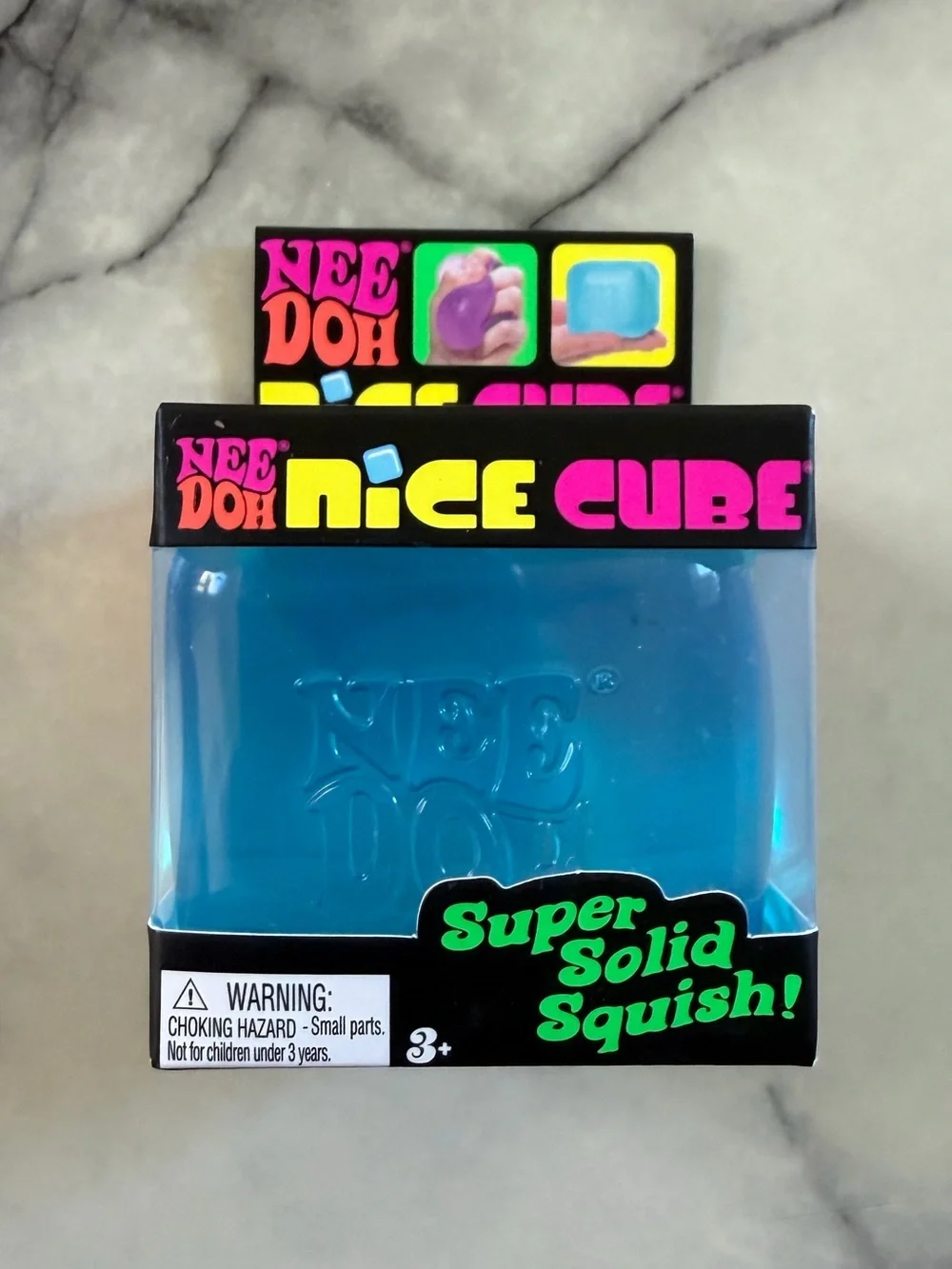 NeeDoh Nee Doh Nice Cube Super Solid Squish Schylling Blue